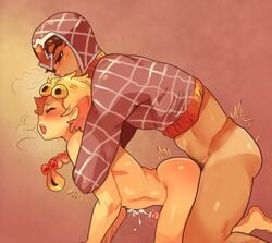 2boys anal anal_sex arched_back ass color cum cum_while_penetrated drcockula gay giorno_giovanna guido_mista jojo's_bizarre_adventure male_only orgasm pubic_hair vento_aureo yaoi