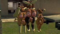 3d 3futas 3girls anthro anthrofied big_ass big_ears big_nipples big_penis big_testicles bimbo black_sclera breasts brown_fur buneary closed_eyes dickgirl erection eye_contact feet furry futanari grass huge_ass huge_breasts huge_cock huge_testicles hyper hyper_breasts hyper_penis hyper_testicles intersex large_ass large_breasts leggings long_ears looking_at_viewer lopunny mega_lopunny nintendo nipples paws penis pink_eyes pokemon pokemon_(species) pokemon_dppt pokemon_oras pose source_filmmaker spaghettis_(artist) standing testicles thick_thighs thigh_gap veins veiny_penis wide_hips wink