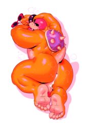 2019 abs anthro anus ass bald balls bara barefoot big_balls big_butt bodily_fluids claws cum cum_drip digital_media_(artwork) dirtyyeen dripping eyebrows eyewear feet genital_fluids hi_res huge_butt koopa koopaling lying male male_only mario_(series) muscular muscular_male nintendo nude open_mouth roy_koopa scalie sharp_teeth shoegaze. simple_background solo spikes sunglasses sweat teeth thick_thighs toes tongue tongue_out video_games white_background