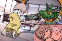 2025 2d 2d_(artwork) 2d_artwork 2girls absorb absorbtion absorption absorption_vore ass begging begging_for_mercy begging_to_stop big_ass big_breasts big_butt blue_eyes breasts butt cell_(dragon_ball) cell_vore crossover crying crying_with_eyes_open dragon_ball dragon_ball_z erect_nipples grey_hair huge_breasts nipple_slip pale-skinned_female pale_skin predator prey prey_bulge prey_shaped_bulge pumping pumping_tail smile smiling smiling_at_another swallowed swallowed_alive swallowed_whole tail_bulge tail_fetish tail_grab tail_opening tail_pumping tail_vore taller_female tears text_box uzaki-chan_wa_asobitai! uzaki_hana uzaki_tsuki vore white_skin white_skinned_female yugerov