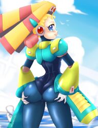 android ass mega_man mega_man_x pallette petite robot robot_girl vcampan