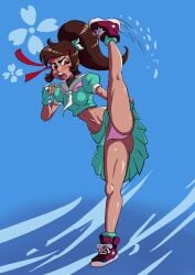 disney disney_channel disney_xd gearfou genderswap_(mtf) huge_ass huge_breasts king_of_fighters latina marco_diaz midriff navel princess_marcia princess_marco rule_63 sakura_kasugano star_vs_the_forces_of_evil street_fighter tagme tall thick_lips thick_thighs wide_hips