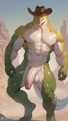 abs ai_generated anthro anthro_male anthro_only bara buff completely_nude crocodile crocodilian crocodylid flaccid foreskin furry furry_male furry_only gummigoo_(the_amazing_digital_circus) gummy_(food) gummy_creature hat humanoid_genitalia humanoid_hands humanoid_penis living_candy living_food male male_anthro male_focus male_only mostly_nude muscles muscular muscular_anthro muscular_arms muscular_legs muscular_male nude nude_anthro nude_male pecs pectorals penis solo solo_focus solo_male spikes spikes_(anatomy) the_amazing_digital_circus toes uncircumcised yaoi
