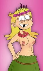 aged_up big_breasts blonde_hair breasts female female_only hand_on_hip lola_loud scobionicle99 solo straight_hair the_loud_house