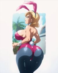 1girls android_18 animated blonde blonde_female blonde_hair blonde_hair_female blue_eyes blue_eyes_female cameltoe cleavage curvy dindakai dragon_ball erect_nipples female gif huge_areolae huge_ass huge_breasts puffy_nipples short_hair short_hair_female slideshow thick_lips voluptuous wide_hips yellow_hair