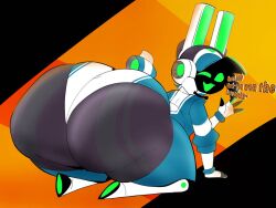 big_ass bubble_butt deviantart girl mob_face project_turboblast robot screen_face tempo_(project_turboblast)