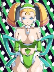 1girls breasts cleavage mega_man mega_man_x pallette petite rockmangrave thigh wide_hips