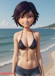 ai_assisted ai_generated big_hero_6 cartoon girl gogo_tomago marvel marvel_comics