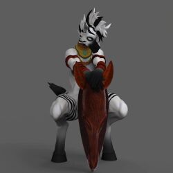 anthro bambookat female furry tagme video zebra