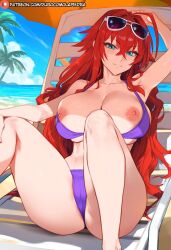 ai_generated bikini dclp high_school_dxd huge_ass huge_breasts nipples rias_gremory solo