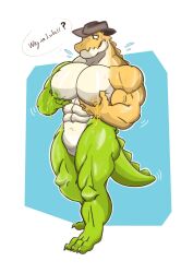 2024 abs anthro anthro_focus anthro_only anthro_solo bara bara_tiddies bara_tits barazoku buff completely_nude completely_nude_male crocodile crocodilian crocodylid digital_drawing_(artwork) digital_media_(artwork) furry furry_male furry_only gummigoo_(the_amazing_digital_circus) gummy_(food) gummy_creature hat headgear headwear lactating lactating_nipples lactation living_candy living_food male male_anthro male_breasts male_focus male_lactation male_only milk_squirt moobs muscle muscles muscular muscular_anthro muscular_male nervous nervous_face nipples nude nude_male pecs pectorals solo solo_anthro solo_focus solo_in_panel solo_male spikes spikes_(anatomy) the_amazing_digital_circus toe_claws toes unusual_lactation zetawolf1003