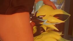 1boy 1girls 2023 3d animated anthro anthro_on_human anthro_penetrated balls blowjob deepthroat face_fucking fellatio female_zeraora furry human_on_anthro illarts male_human/female_pokemon nintendo oral pokémon_(species) pokemon pokemon_(species) pokephilia sound tagme throat_fuck thrusting thrusting_into_mouth video warfare_zeraora zeraora