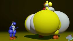 2boys 3d anthro ass belly big_ass big_belly blue_yoshi bubble_butt colossal_ass enormous_ass gale_(chip_at_night) gigantic_ass gigantic_belly huge_ass huge_belly hyper_ass hyper_belly large_ass large_belly looking_back male male_only mario_(series) massive_ass massive_belly moobs nintendo overweight size_difference sonaizard tagme thick_thighs wide_hips yellow_yoshi yoshi