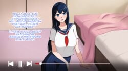 1girls english_text female looking_at_viewer raceplay solo teruyo text