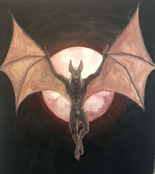 anthro bat dracula full_moon male monster penis solo vaisz_thepurple