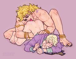 ass diamond_is_unbreakable dio_brando garikaliev gay handcuffed handcuffs jojo's_bizarre_adventure licking male_only stardust_crusaders yaoi yoshikage_kira