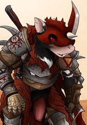 armor captainzepto clothed clothing flaccid furry male male_only mammal murid murine penis rat rodent ska_bloodtail skaven solo warhammer_(franchise) warhammer_fantasy weapon