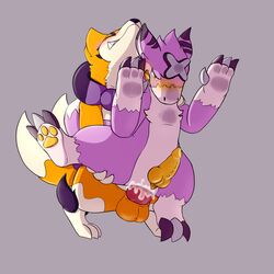 1:1 2boys anal anal_sex blush bodily_fluids chubby crossover cum cum_in_ass cum_inside digimon digimon_(species) dorumon duo floatzel furry gay genital_fluids hi_res koalcleaver male male_only nintendo original_character penetration penis pokémon_(species) pokemon pokemon_dppt simple_background testicles toru_(koalcleaver) video_games x-digimon yama_the_dorumon yaoi