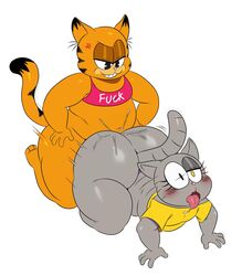 2boys absurd_res ahe_gao ambiguous_gender anal anal_sex anthro anthro_on_anthro anthrofied ass big_butt blush bottomless clothed clothing domestic_cat duo felid feline felis from_behind furry garfield_(series) garfield_the_cat gay girly hi_res huge_butt male male/ambiguous male/male male_only mammal nermal nermal_(garfield) nickelodeon paramount_pictures paws,_inc. penetration sex smile sssonic2 teapot_(body_type) thick_thighs thighs white_background wide_hips yaoi