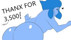 ass_shake blue_hair blue_skin deadzii deadzii_(artist) exotic_colors lapis_lazuli_(steven_universe) steven_universe twerking wide_hips