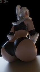 1girls 3d ass big_ass ela_(exga) exga female kirin_(armor) monster_hunter monster_hunter_world panties