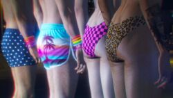 2boys 2girls 3d 3dcg absurd_resolution ass ass_focus butt_focus cheetah_print edited_screencap grand_theft_auto grand_theft_auto_online gta_online_female_character gta_online_male_character highres mattiejas rockstar_editor source_request standing standing_at_attention tagme unbothered