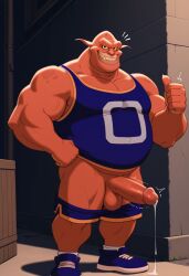 1boy 2025 ai_generated balls basketball civitai cum cum_drip erection gay looney_tunes male male_only muscular penis pound_(space_jam) shaking_lines shorts_down solo space_jam thumbs_up triggeriw78747 veiny_penis warner_brothers yaoi