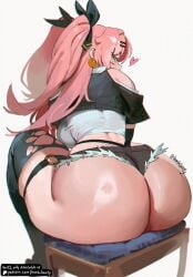 1girls ai_assisted ai_generated ass big_ass breasts female female_focus female_only honkibooty huge_ass large_ass large_breasts light-skinned_female light_skin looking_at_viewer nicole_demara solo thick_thighs thighs wide_hips zenless_zone_zero