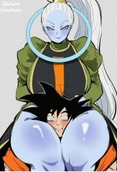 ai ai-created ai_art ai_assisted ai_generated angel_(dragon_ball) ass big_ass big_boobs big_breasts big_penis dominant dominant_male domination dragon_ball dragon_ball_super dragon_ball_z goku huge_ass huge_breasts huge_cock huge_testicles massive_ass massive_boobs massive_breasts massive_cock massive_thighs massive_tits milf novelai son_goku vados voluptuous voluptuous_body voluptuous_female voluptuous_milf waifu