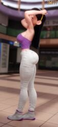 1girls 3d aged_up big_ass big_thighs breasts bubble_ass bubble_butt curvaceous curvy curvy_figure dark_hair disney female female_only hips hourglass_figure legs light-skinned_female light_skin pixar seductive_pose slim_waist smitty34 the_incredibles thick thick_hips thick_legs thick_thighs thighs violet_parr voluptuous waist wide_hips