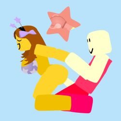 1boy 1boy1girl 1girl1boy 1girls 2d 2d_(artwork) 2d_animation aggressive animated anonymous_male ass bikini_top blocky_body bloxzrd bottomless breasts brown_hair cervical_penetration cross_section gif holding_arms_back koikonuts large_ass large_breasts long_hair looking_pleasured looping_animation penis penis_out red_body roblox roblox_avatar robloxian sex side_view straight thighs thrusting uterus_penetration video_games womb x-ray yellow_body yellow_skin