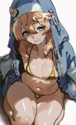 1girl 2026 2d 2d_(artwork) 2d_artwork almost_naked almost_nude arc_system_works artist_request balls ballsack bangs barely_clothed belly belly_button bikini bikini_bottom bikini_top blonde_hair blue_eyes blush bridget bulge clothing collarbone curvaceous curvy curvy_figure gold_bikini golden_bikini golden_week guilty_gear guilty_gear_strive hi_res highres hourglass_figure light_skin looking_at_viewer male male_only medium_hair midriff navel nun nun_hat nun_outfit panties parted_bangs penis revealing_clothes rosy_cheeks shiny shiny_skin skimpy skimpy_bikini skimpy_clothes slim slim_waist smile smiling smiling_at_viewer smooth_skin solo solo_male stomach sweat sweatdrop sweating swimsuit swimwear testicles thick_thighs thighs trans trans_woman transfem transgender waist