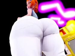 2girls animated big_ass boombox dancing edit gwen_tennyson huge_ass humongous_ass music prevence raven_(dc) ripped_clothing tagme twerking video