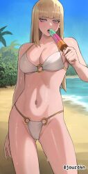 1girls 2d 2d_(artwork) 2d_artwork arm_behind_back ass_visible_through_thighs baddie beach beautiful_woman belly belly_button big_boobs big_breasts bikini bikini_bottom bikini_only bikini_top blank_expression blank_eyes blank_stare blonde blonde-haired_female blonde_female blonde_hair blonde_hair_female blue_sky blunt_bangs bored bored_expression breasts busty busty_female busty_girl child_bearing_hips claire_(jourd4n) cleavage coast collarbone day daylight daytime digital digital_art digital_drawing digital_drawing_(artwork) digital_media digital_media_(artwork) drawing dripping_wet elbows emotionless exposed eyebrows_visible_through_hair fat_breasts female female_focus female_only fertile_hips fingernails fingers fit_female flat_belly groin half_naked half_nude halterneck hand_behind_back high_resolution highres hourglass_figure inframammary_fold inguinal_crease inguinal_ligament jourd4n large_boobs large_breasts lean_figure leaning_to_the_side linea_alba long_hair looking_at_viewer mature_woman midriff nail_polish nails naked naked_female naked_woman narrow_waist navel neutral_expression nude nude_female nudity o-ring_bikini o-ring_bikini_bottom o-ring_bikini_top o-ring_swimsuit ocean open_mouth original original_art original_artwork original_character outdoor outdoor_nudity outdoors outside parted_lips partially_undressed pink-eyed_female pink_eyes pink_fingernails pink_nail_polish pink_nails popsicle sand sea seaside semi_nude shoulders sky slender_body slender_waist slim_female slim_waist soaked solo standing stomach string_bikini swimsuit swimwear thigh_gap thighs thong_bikini tongue upper_body upper_teeth water wet wet_belly wet_bikini wet_body wet_breasts wet_face wet_hair wet_legs wet_skin wet_swimsuit wet_thighs white_bikini white_bikini_bottom white_bikini_top white_swimsuit white_swimwear wide_hips
