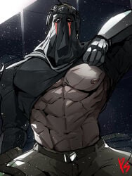 1boy activision bara big_muscles call_of_duty cod gay infinity_ward konig lifting_shirt male_only muscular muscular_male night night_sky shirt_lift shirt_up shirtless shirtless_(male) shirtless_male simshoong sniper_veil star starry_background starry_sky starry_sky_background stars yaoi