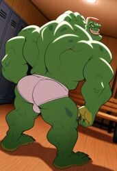 1boy ai_generated ass back_view bang_(space_jam) bara big_ass briefs bulge civitai gay locker_room looney_tunes male male_only monster muscular solo space_jam thehowlingwolf94 underwear warner_brothers white_underwear yaoi