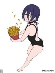 1girls 2d 2d_(artwork) 2d_artwork ass ass_cleavage ass_crack back back_cutout bikini black-haired_female black_bikini black_choker black_hair black_one-piece_swimsuit black_swimsuit black_swimwear breasts butt butt_crack calves chainsaw_man choker closed_mouth_smile clothing_cutout digital digital_art digital_drawing digital_drawing_(artwork) digital_media digital_media_(artwork) drawing elbows feet female female_focus female_only fingers fries full_body green-eyed_female green_eyes hair_between_eyes hair_bun head_tilt high_resolution highres knees lean_figure legs long_hair looking_at_viewer looking_up looking_up_at_viewer median_furrow narrow_waist nbart19047 one-piece_swimsuit petite petite_body petite_breasts petite_female petite_girl petite_tits posing posing_for_the_viewer reze_(chainsaw_man) russian russian_girl shoulders simple_background slender_body slender_waist slim_female slim_waist small_boobs small_breasts small_tits smile smiley_face smiling smiling_at_viewer solo standing swimsuit swimwear thighs tilted_head tiny_breasts toes white_background