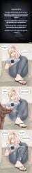 okaleia soles foot_fetish foot_focus 1girls 1boy 1boy1girl male_out_of_frame speech_bubble large_breasts tall_image full_body casual fully_clothed clothing barefoot flip_flops toenail_polish toes caption english_text original original_character original_artwork original_art tagme self_upload cum cum_on_feet cum_on_soles feet_up ass jeans denim dirty_talk