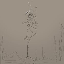 1girls asphyxiation breathplay chained chains danger dragon drown drowning execution female female_only fire_emblem horrified horror lapisthesinvoir nintendo nude peril solo temporaryunity tiki_(fire_emblem) underwater underwater_peril water wide_eyes