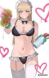 1girls 2d 2d_(artwork) 2d_artwork ass_visible_through_thighs bare_arms bare_belly bare_chest bare_hands bare_midriff bare_navel bare_shoulders bare_skin belly belly_button big_boobs big_breasts bikini bikini_bottom bikini_top black_bikini black_bikini_bottom black_bikini_top black_swimsuit black_swimwear blonde blonde-haired_female blonde_female blonde_hair blonde_hair_female blue_gloves blush_face blush_lines blushing blushing_female blushing_lines breasts busty busty_female busty_girl claire_(jourd4n) cleavage collarbone digital digital_art digital_drawing digital_drawing_(artwork) digital_media digital_media_(artwork) drawing ear_piercing ear_piercings earrings elbows exposed_arms exposed_belly exposed_chest exposed_midriff exposed_navel exposed_shoulders exposed_skin eyebrows_visible_through_hair female female_focus female_only fingers flushed flushed_face garter_strap gloves groin halterneck hearts high_resolution highres inguinal_crease inguinal_ligament jourd4n large_boobs large_breasts lean_figure legwear long_hair looking_at_viewer maid_bikini maid_cap maid_headdress midriff narrow_waist navel oc original original_art original_artwork original_character parted_lips pierced_ear pierced_ears pink-eyed_female pink_eyes shoulders simple_background slender_body slender_waist slim_female slim_waist smile smiley_face smiling smiling_at_viewer solo sponge standing stockings string_bikini swimsuit swimwear thigh_gap thigh_highs thighhighs thighs upper_body white_background white_legwear white_stockings white_thigh_highs white_thighhighs wide_hips