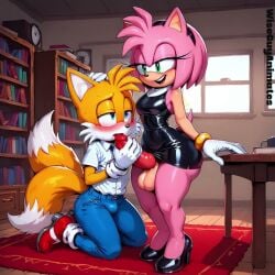 ai_generated amy_rose animated bulge canine_penis femboy feminine_male futa_on_male futadom futanari hand_on_head handjob knot knotted_penis malesub secretary sonic_(series) sonic_the_hedgehog_(series) sound sound_effects tagme tails_the_fox tails_unfortunate_romance(game) video voice_acted wiseguy