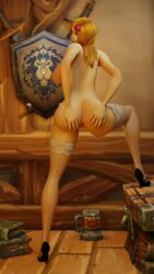 3d ass ass_grab blender blender_(software) blonde_hair breasts female female_only fishnet_stockings fishnets high_heels human humanoid stockings theamberberries thighhighs vagina warcraft world_of_warcraft wow