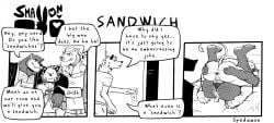 3boys anthro anthro_on_anthro asss back_view bed bedroom big_butt big_penis bully butt canine clothed clothing comic dialog english feline flirting furry furry_only gay inviting inviting_to_sex looking_back male male/male male_only muscular muscular_male nerd presenting presenting_ass presenting_butt size_difference small_dom_big_sub smaller_male spedumon teasing_viewer text