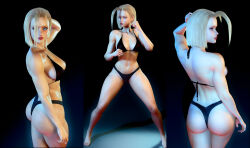 virtamate virt-a-mate 3d 1girl cammy_white collage posing butt fit_body cvmea looking_at_viewer