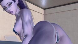 1girls 3d animated demolljok female honey_select micro_bikini no_sound overwatch studio_neo video widowmaker