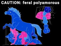 2d anal anal_sex animal_genitalia animal_penis balls bestiality bulge cajuzinho02 canid canine canine_genitalia canine_on_human canine_penis canis domestic_dog double_penetration equid equine equine_genitalia equine_penis fan_character female female_human female_on_feral feral feral_on_female feral_on_human feral_penetrating feral_penetrating_female feral_penetrating_human genitals group hi_res hooves horse human human_female human_on_feral human_penetrated interspecies knot knotted_penis knotting male male/female mammal mmf_threesome paws penetration penis sex ship_dynamics trio vaginal vaginal_penetration vulva warning_sign wolf zoophilia
