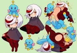 ai_generated anal chao_(sonic) chibi cum cum_in_ass cum_in_pussy cum_inside full_nelson penis sage_(sonic_frontiers) sega shortstack sonic_(series) sonic_the_hedgehog_(series) stomach_bulge thick_thighs vaginal_penetration