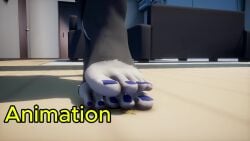 barefoot feet feet_up foot_fetish giantess mmd tagme temari_(naruto) trample trampling video