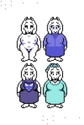 alpha_channel anthro bedroom_eyes big_breasts bovid bovine breasts caprine clothed clothing delta_rune_(emblem) digital_media_(artwork) eyewear female fur glasses goat hat headgear headwear horn mammal mature_female narrowed_eyes navel nightcap nightgown nipples nude pixel_(artwork) robe seductive simple_background smile symbol text thick_thighs toby_fox_(copyright) toriel undertale undertale_(series) wearing_glasses white_body white_fur