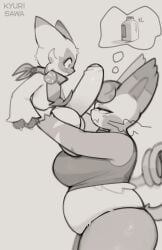 2026 anthro anthro_on_anthro anthrofied anticipation balls belly big_balls big_breasts big_dom_small_sub big_penis blush bottle breasts cheek_spots claws clothed clothing container crop_top curled_tail curvy_figure digital_drawing_(artwork) digital_media_(artwork) dipstick_ears dominant dominant_female duo ear_markings erection felid feline female fur generation_4_pokemon generation_9_pokemon genitals grey_background greyscale hair hi_res holding_another huge_balls huge_cock humanoid_genitalia humanoid_penis imminent_fellatio imminent_oral innuendo kerchief kyurisawa larger_female lifting_another looking_at_another looking_at_another's_penis looking_at_partner male male/female mammal milk_bottle milk_container monochrome multicolored_ears narrowed_eyes neckerchief neckwear nintendo one_fang overweight overweight_anthro overweight_female panties pantsless paws penis pictographics pokemon pokemon_(species) pokemorph purugly shirt shocked side_view signature simple_background size_difference small_but_hung smaller_male smile sprigatito submissive submissive_male tail thick_thighs thong thought_bubble topwear underwear whiskers wide_eyed wide_hips